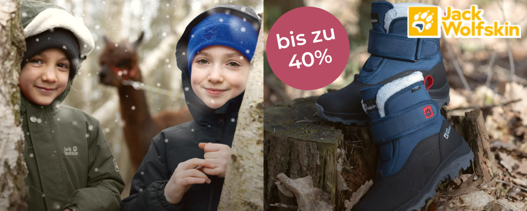 Bis zu 40% Rabatt auf Outdoor Mode bei Jack Wolfskin