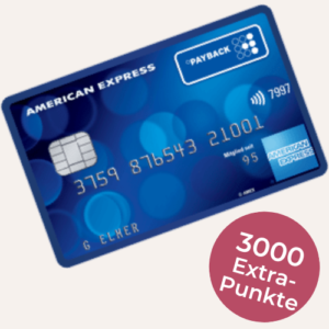 💳 Kostenlose Payback AMEX Kreditkarte + 30€ geschenkt (=3.000 Punkte)