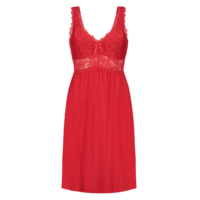 Slipdress Nora Lace - Rot