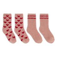 2 Paar Cosy Socks - Rosa