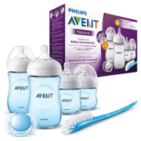 Philips Avent Baby-Fläschchen für Neugeborene, transparent, blau