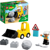 LEGO 10930 DUPLO Radlader, Spielzeug-Set mit Baufahrzeug für Kleinkinder