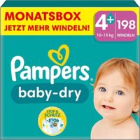 Pampers Windeln Größe 4+ (10-15kg) Baby-Dry