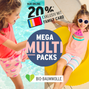 20% Rabatt auf Mega-Multipacks bei Ernsting's family