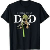 Star Wars Yoda Lightsaber Best Dad Father's Day T-Shirt