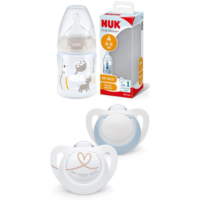 NUK Star Baby Pacifier + NUK First Choice+ Baby Bottle