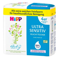 HiPP Babysanft Feuchttücher Ultra Sensitiv, weiß