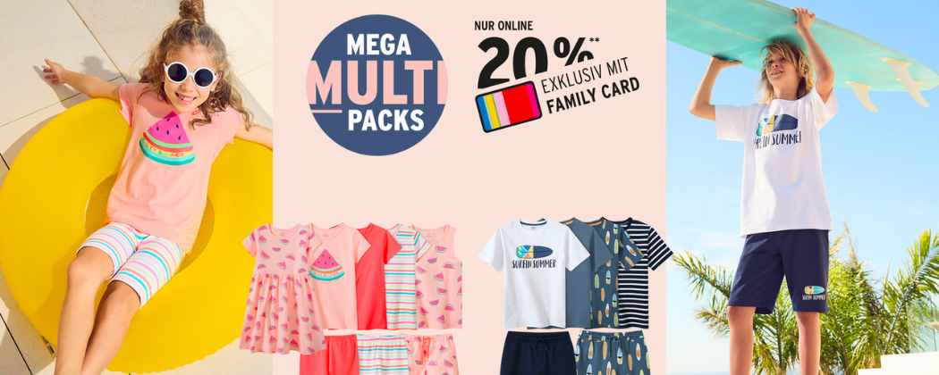 20% Rabatt auf Mega-Multipacks bei Ernsting's family