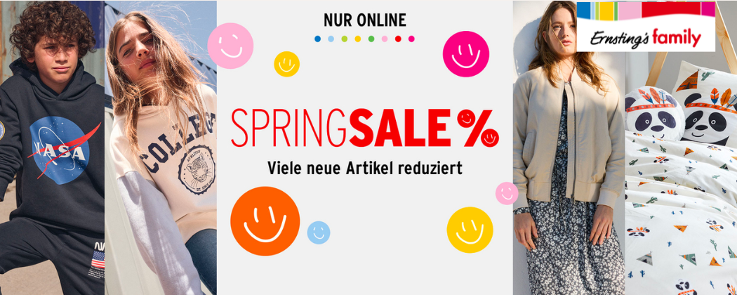 Spring Sale bei Ernsting's family - Große SALE Aktion