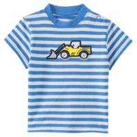 Baby T-Shirt mit Radlader-Applikation