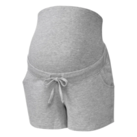 esmara® Damen Umstands-Sweatshorts, extra hoch geschnitten