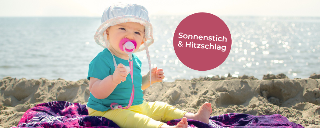 Banner: Sonnenstich & Hitzschlag – Wie erkennen und was tun?