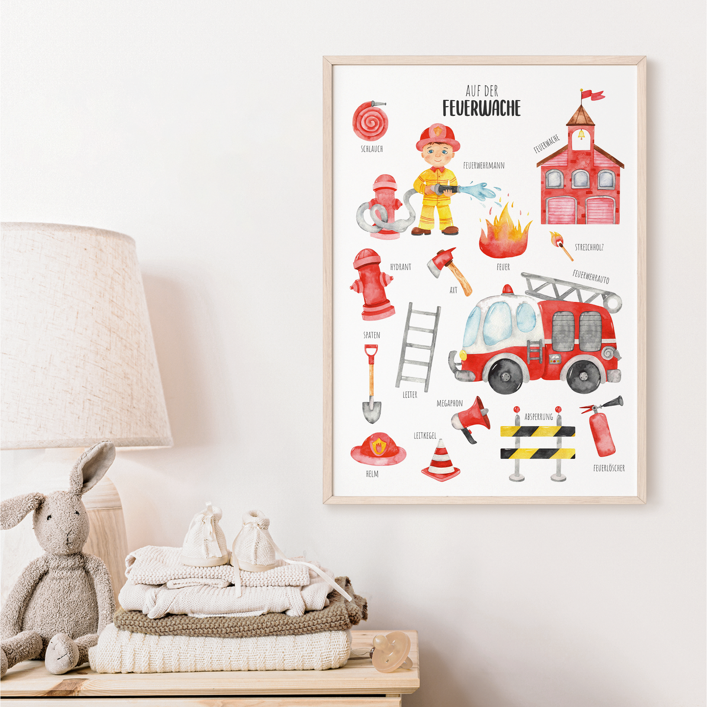 Kinderzimmerposter | Feuerwehr A2