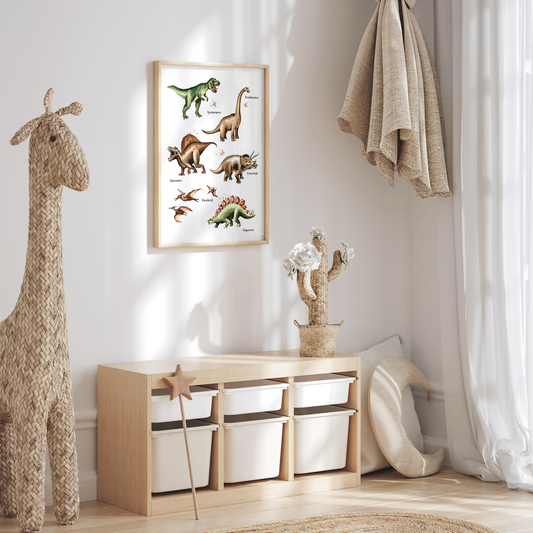 Kinderzimmerposter | Dino Poster A2