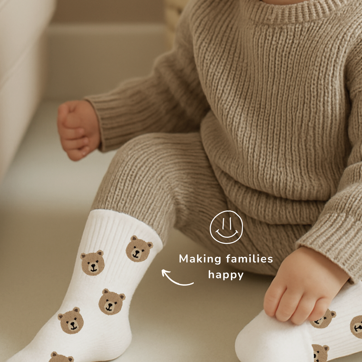 Babysocken Set inkl. Karte & Baumwollsäckchen