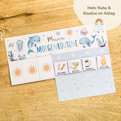 Morgen- & Abendroutine für Kinder | zum sofort Ausdrucken | Unterwasserwelt