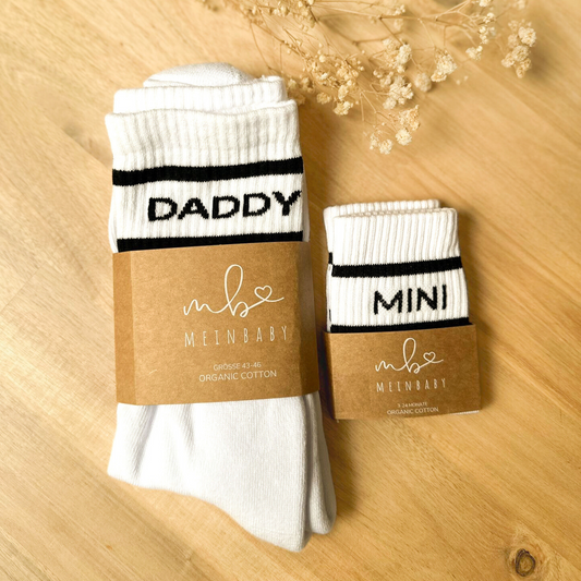 Stylische Retro-Socken Daddy & Mini Set