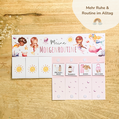 Morgen- & Abendroutine für Kinder | zum sofort Ausdrucken | Meerjungfrau