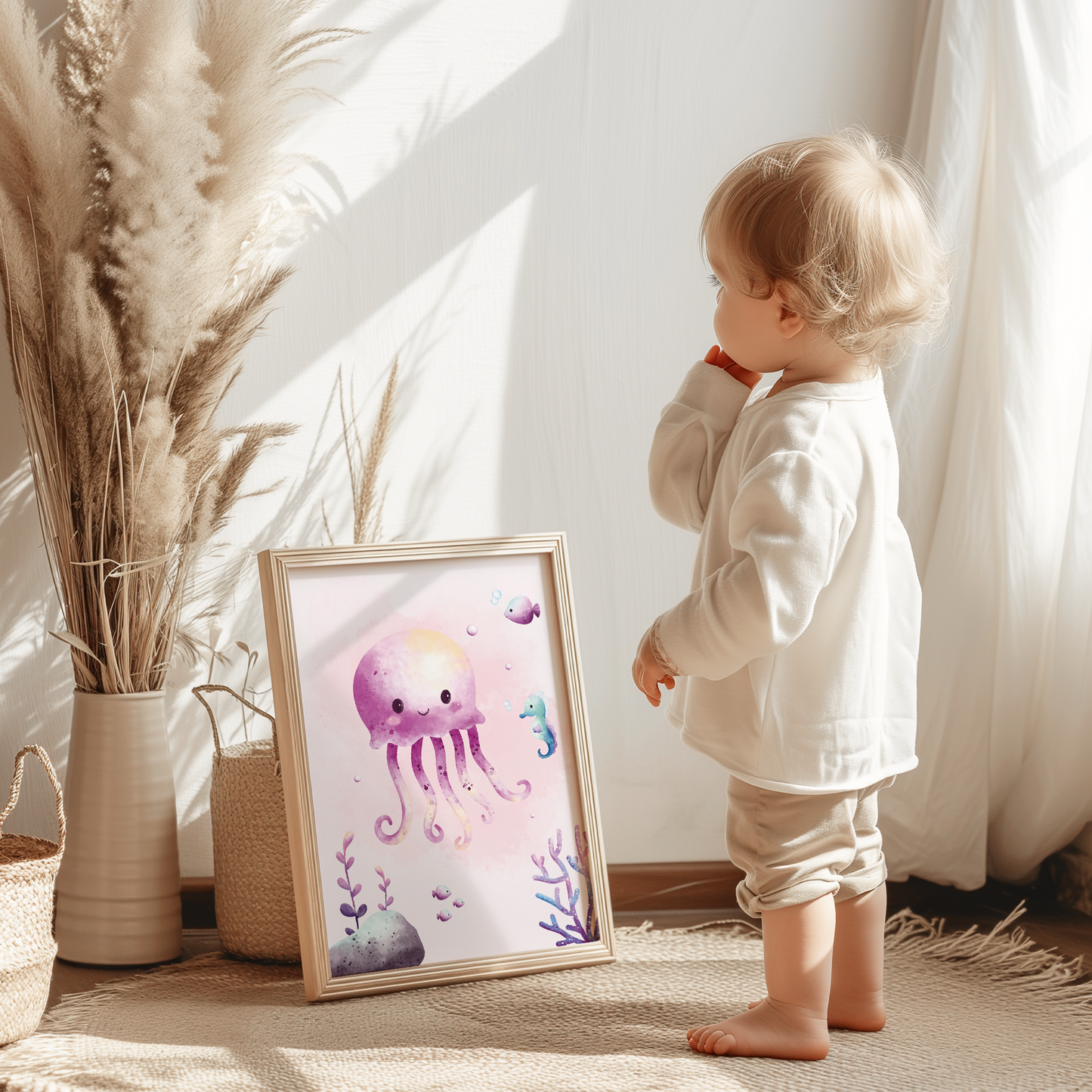 Kinderzimmer Poster | 3er Set A4 | Meerjungfrauen