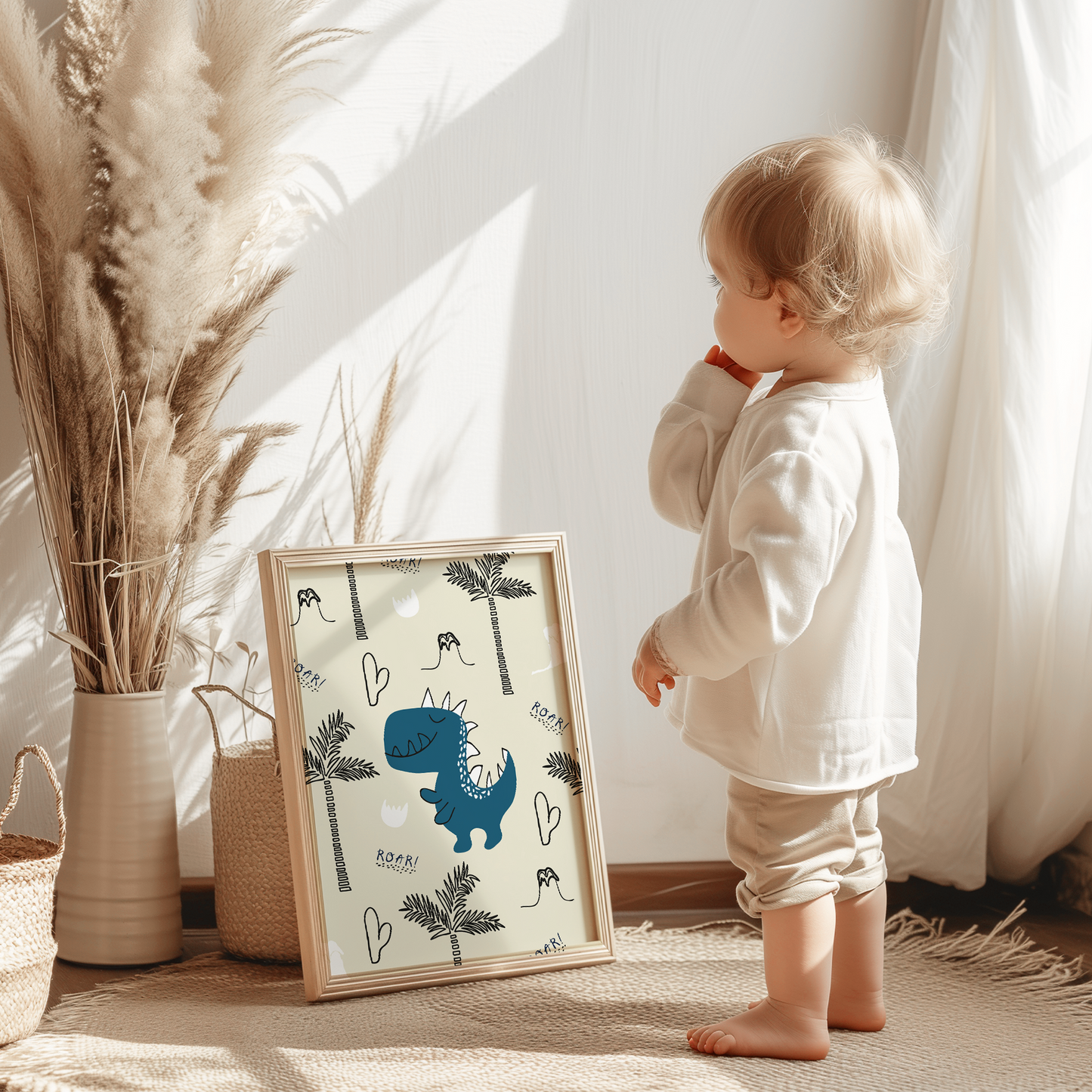 Kinderzimmerposter | 3er Set A4 | Dino Poster