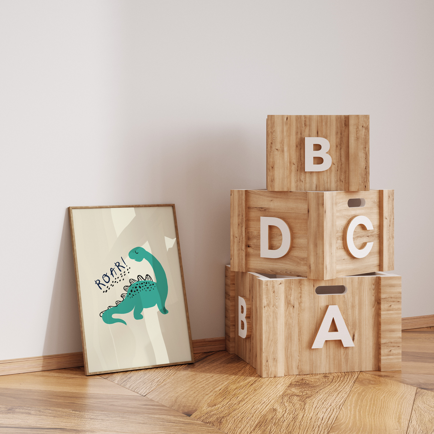 Kinderzimmerposter | 3er Set A4 | Dino Poster