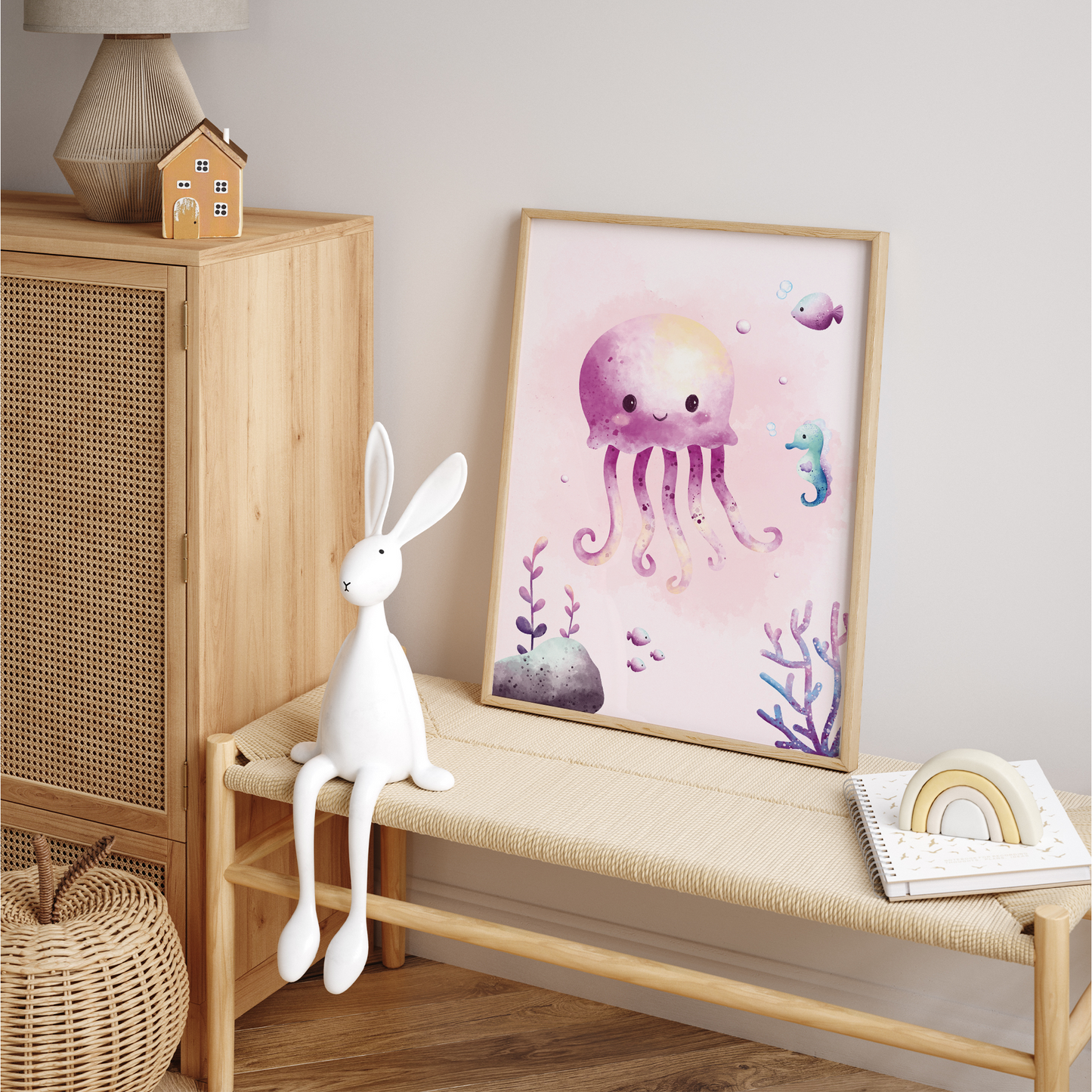 Kinderzimmer Poster | 3er Set A4 | Meerjungfrauen