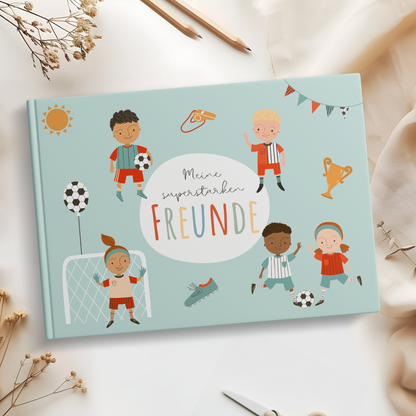 Freundebuch für Kinder | Fußball