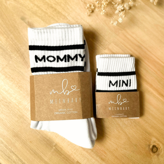 Stylische Retro-Socken Mommy & Mini Set