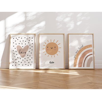 kinderzimmerposter-liebe-3er-set