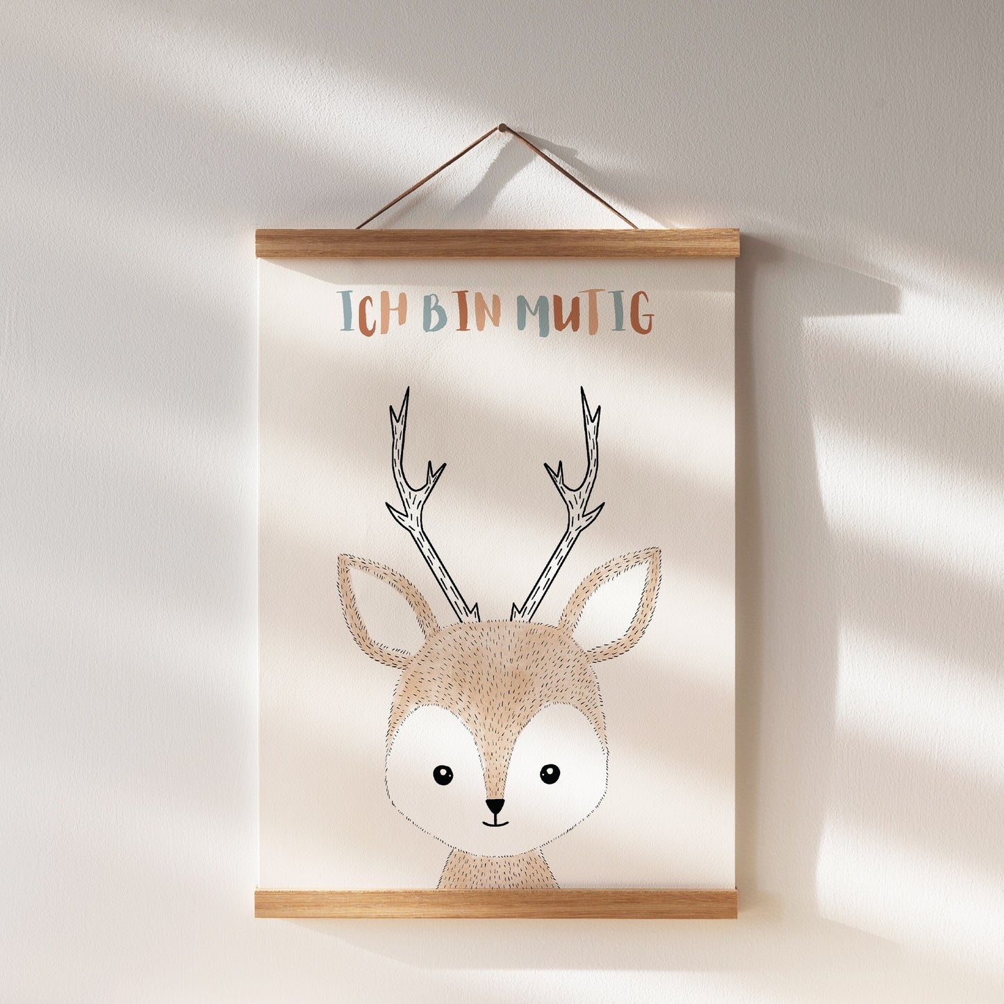 Kinderzimmerposter | 4er Set A4 | Vier Freunde Affirmation