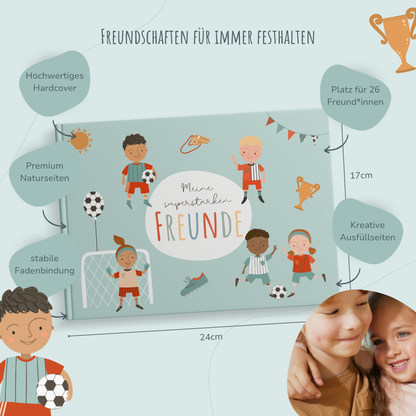 Freundebuch für Kinder | Fußball