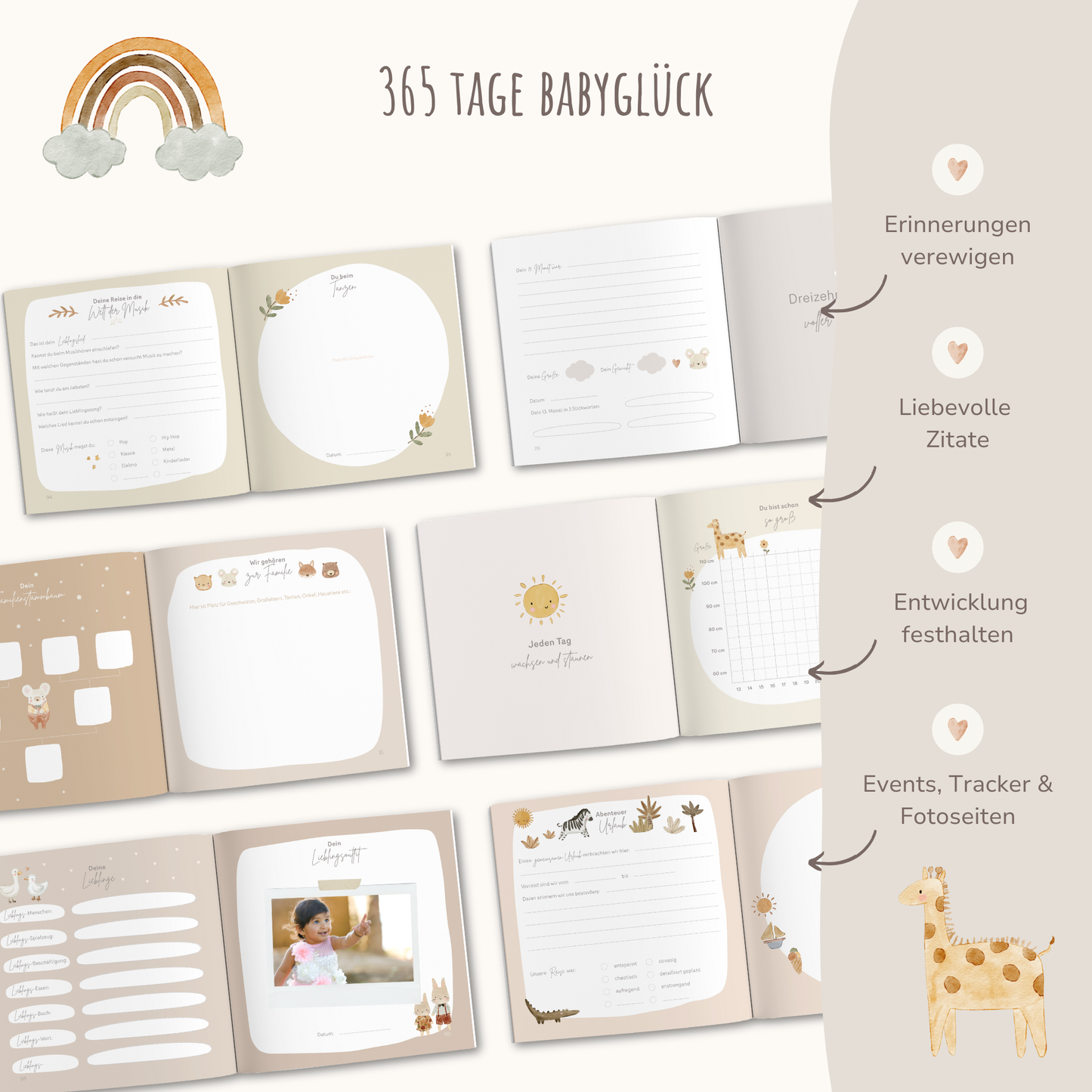 Babyalbum Dein zweites Jahr | Leinen