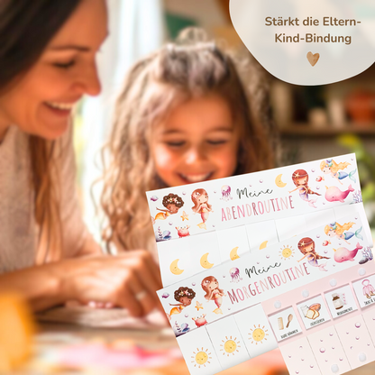 Morgen- & Abendroutine für Kinder | zum sofort Ausdrucken | Meerjungfrau