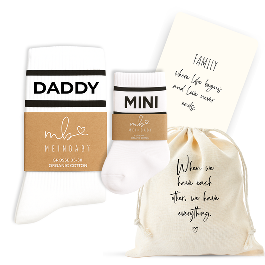 Stylische Retro-Socken Daddy & Mini Set
