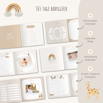 Babyalbum Dein erstes Jahr | Leinen