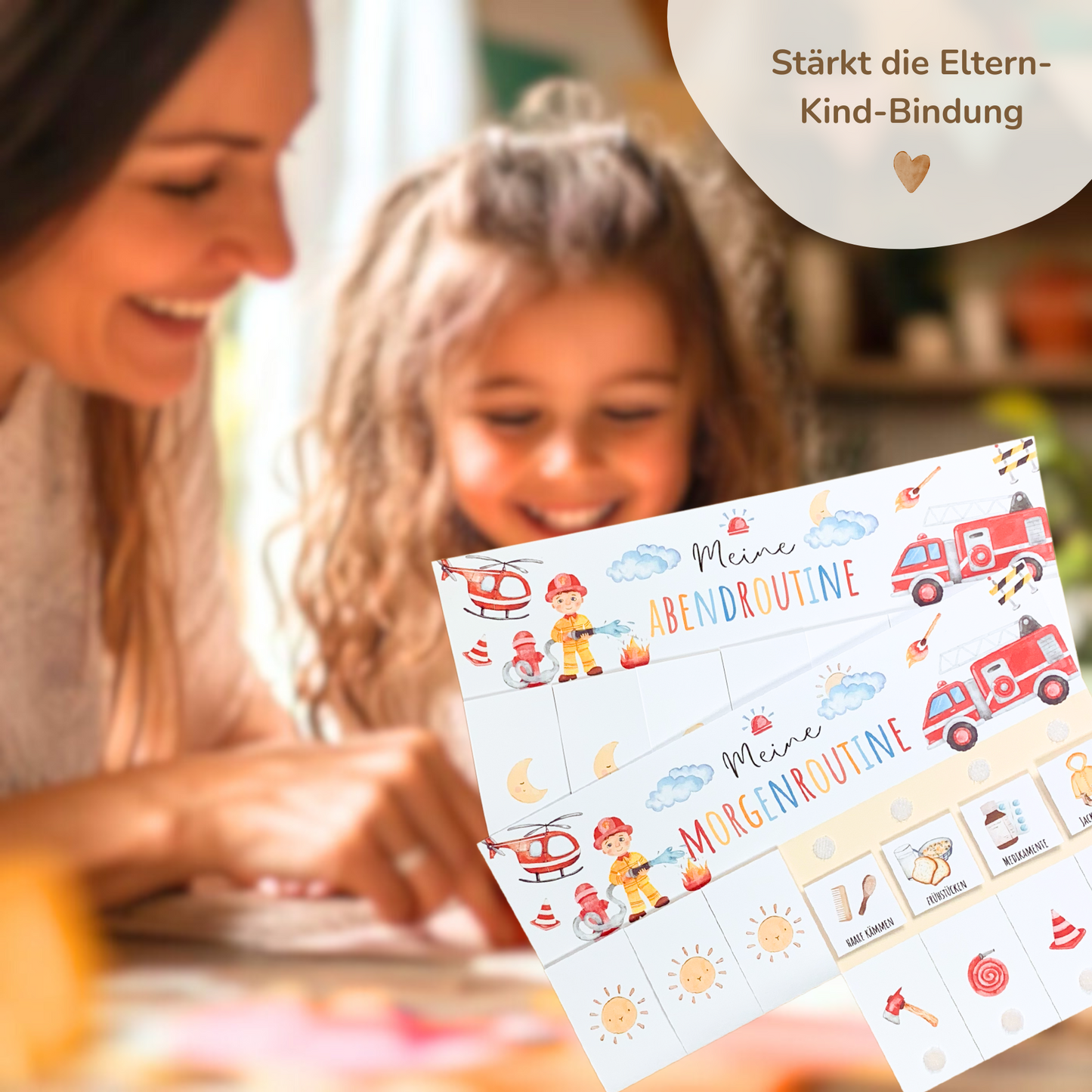 Morgen- & Abendroutine für Kinder | zum sofort Ausdrucken | Feuerwehr