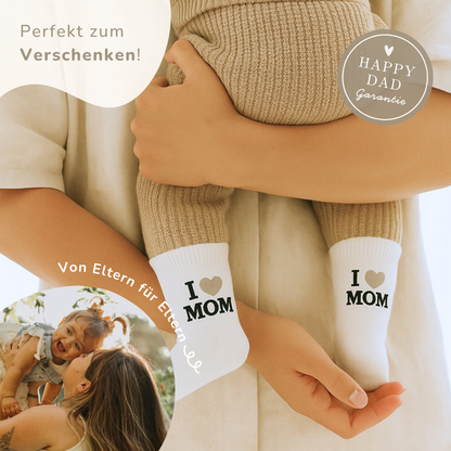 Geschenk zur Geburt Baby  – Babysocken Set inkl. Karte & Baumwollsäckchen