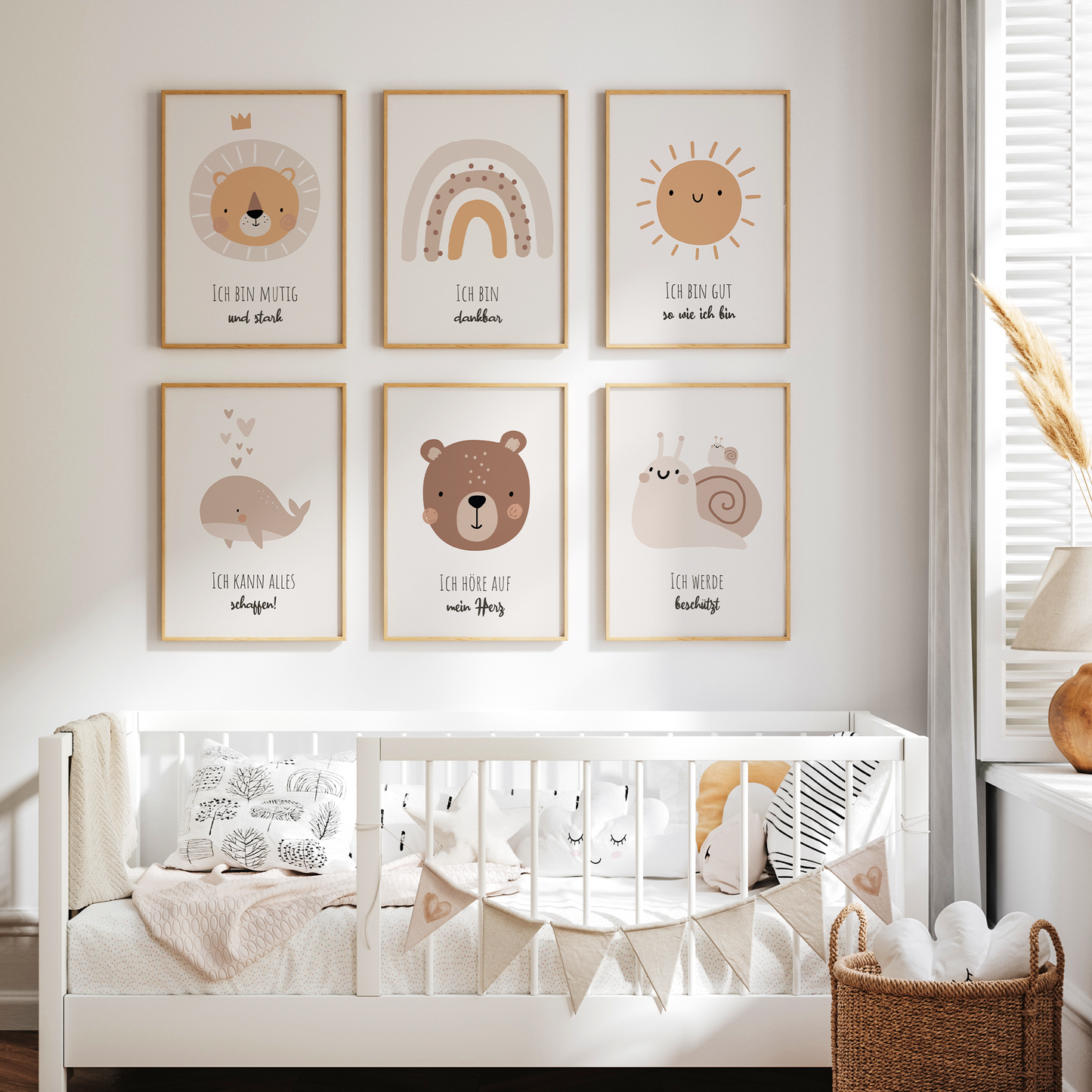 Kinderzimmerposter | 6er Set A4 | Affirmations Poster