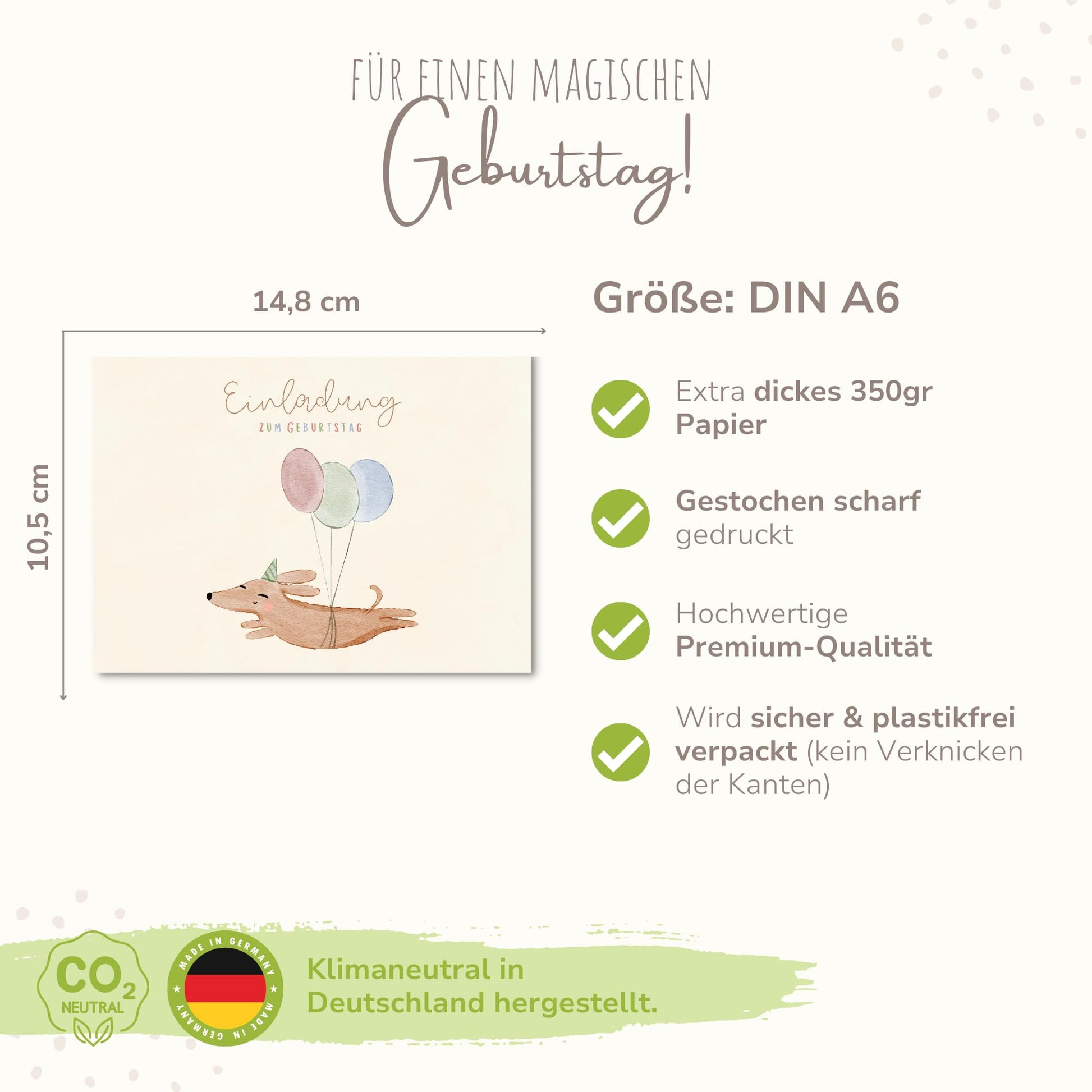 Einladungskarten_Kindergeburtstag_Hund_mit_Luftballon_Boho