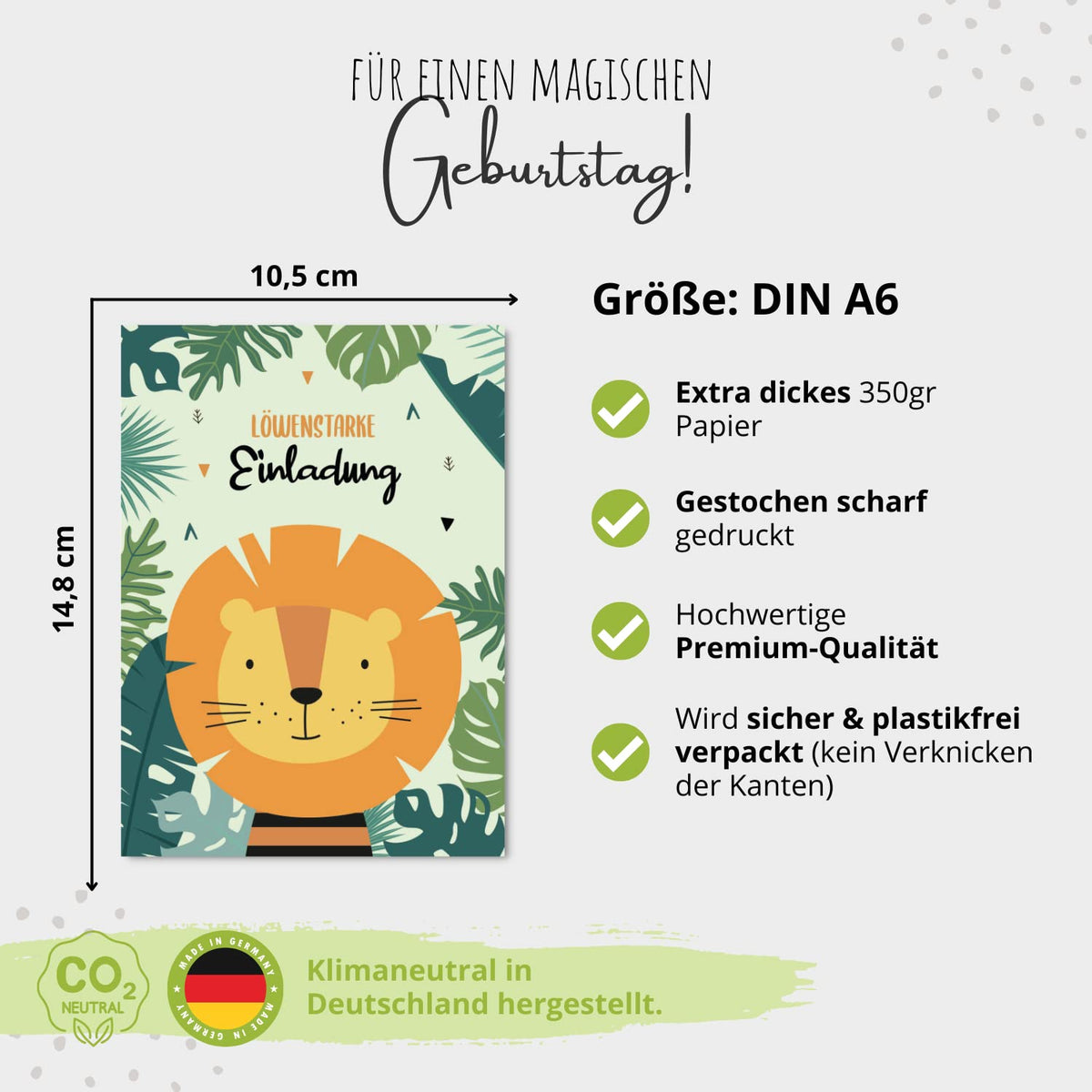 Junaversum Lama Einladungskarten – 8 Karten Mit Umschlägen – Kindergeburtstag Mädchen – UV-veredelt & Made In Germany