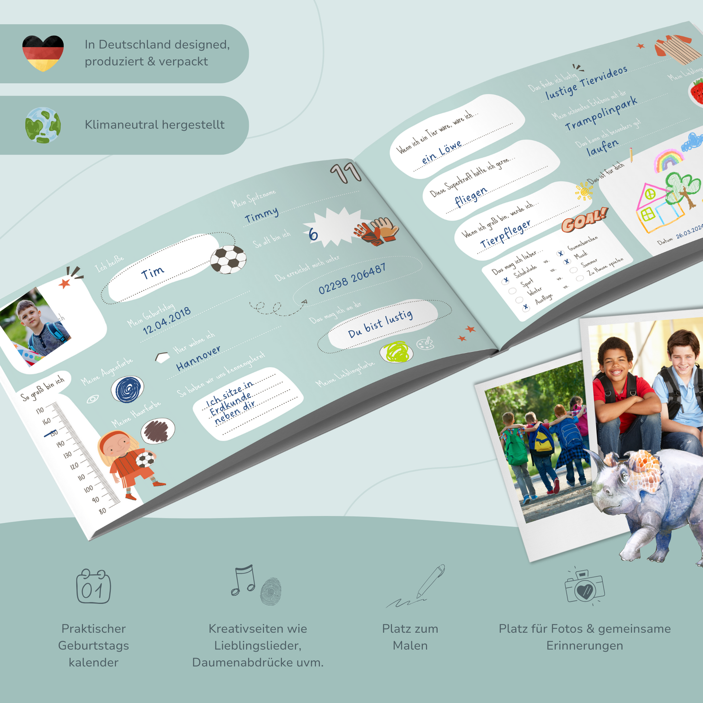 Freundebuch für Kinder | Fußball