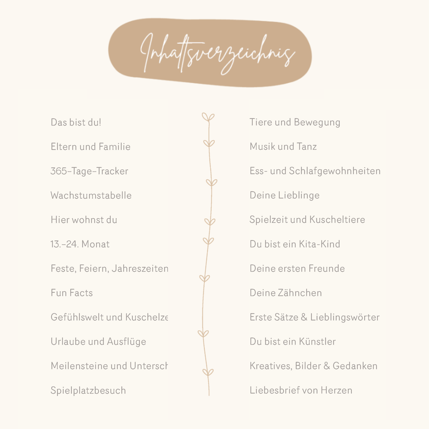 Babyalbum Dein zweites Jahr | Leinen