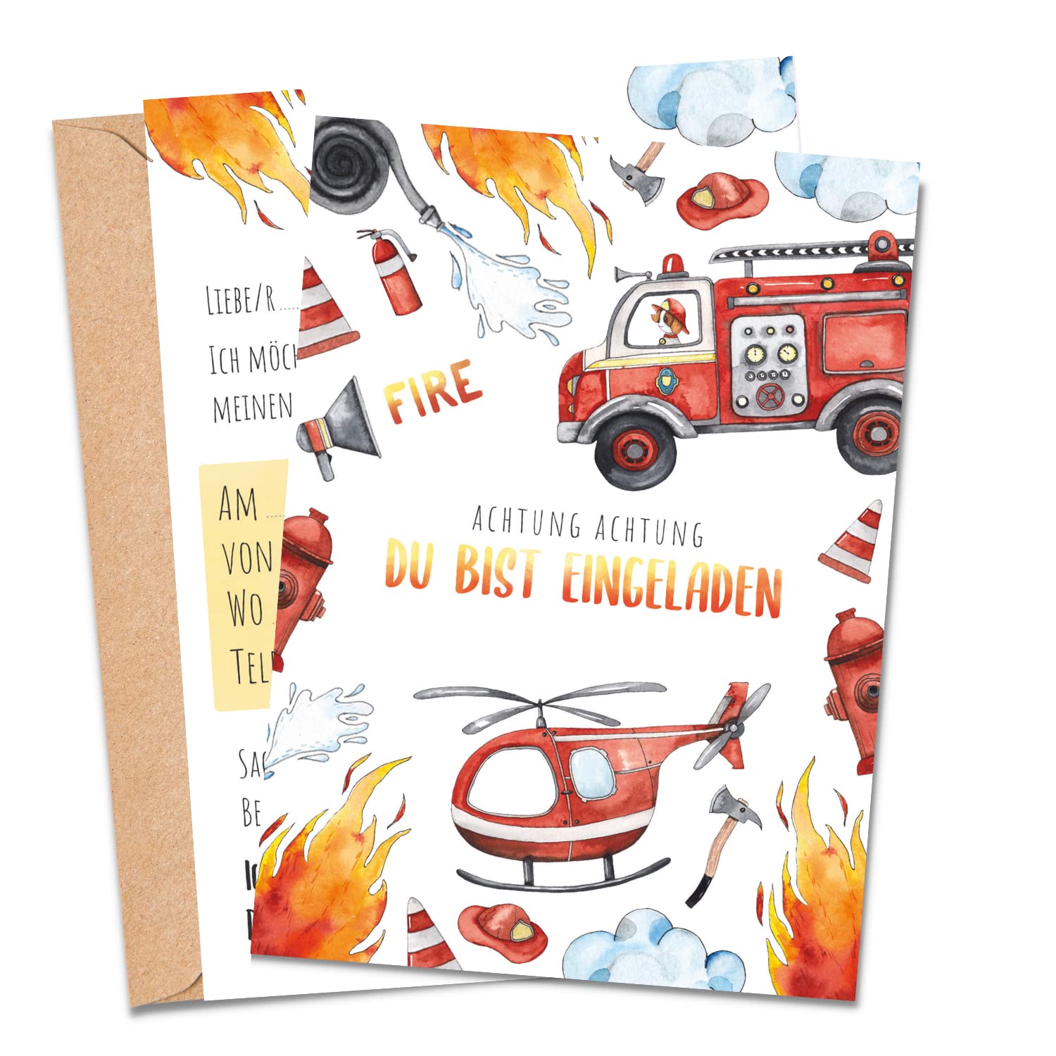 Einladungskarten_Kindergeburtstag_Feuerwehr