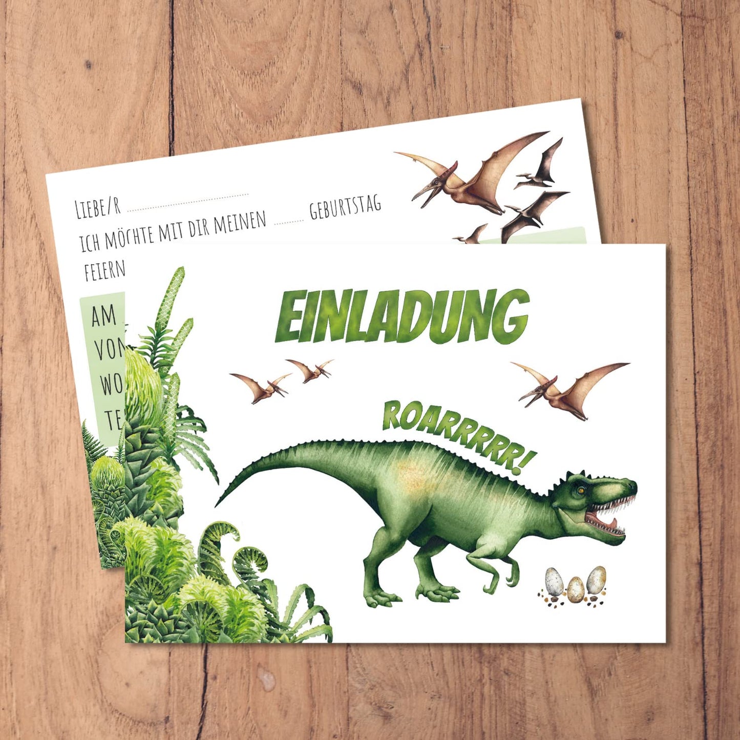 Einladungskarten_Kindergeburtstag_Dinosaurier