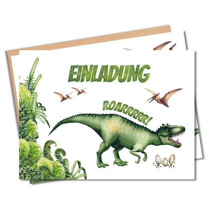 Einladungskarten_Kindergeburtstag_Dinosaurier
