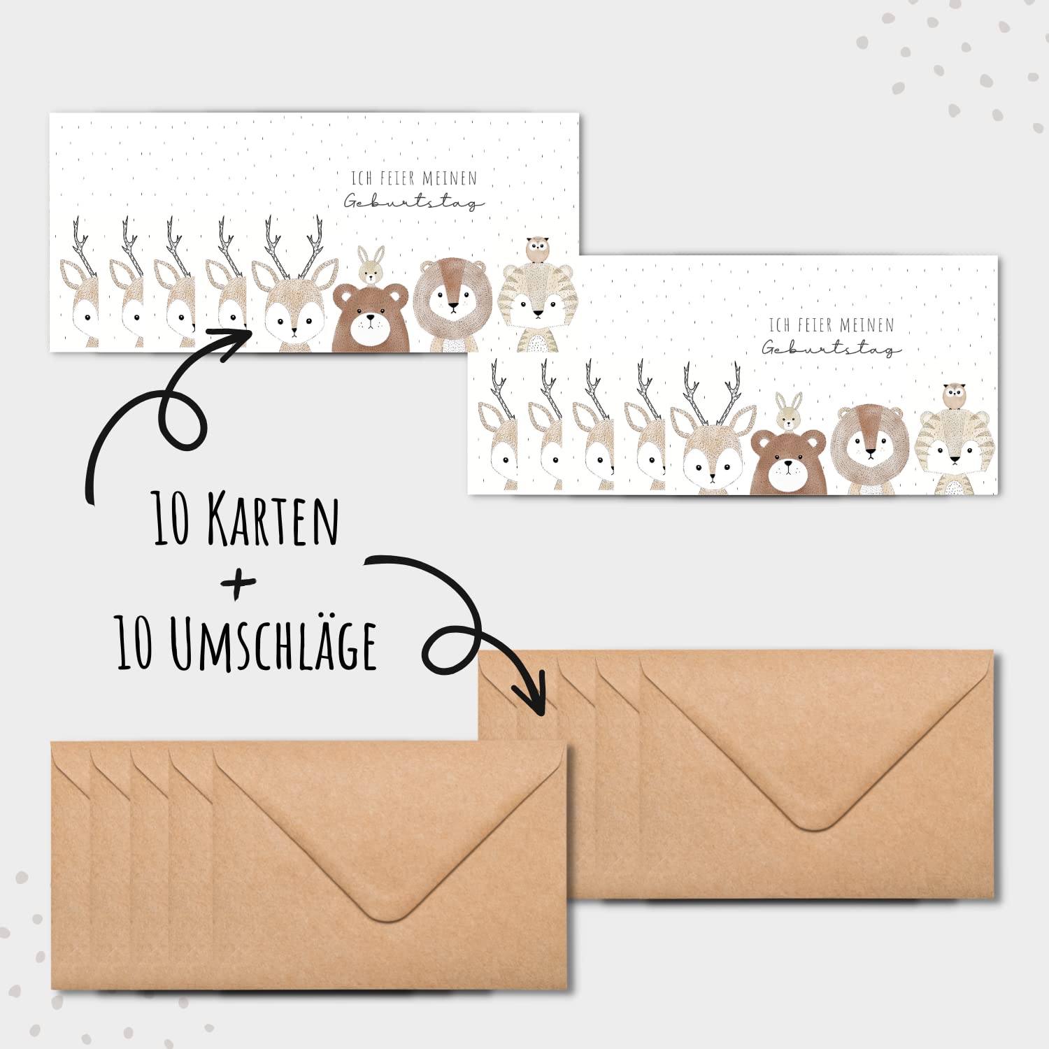 Einladungskarten_Kindergeburtstag_Süße_Tiere_Boho