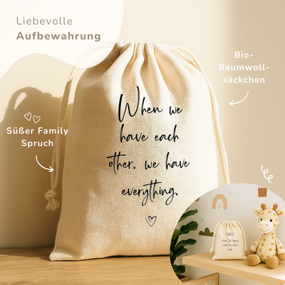 Geschenk zur Geburt Baby  – Babysocken Set inkl. Karte & Baumwollsäckchen