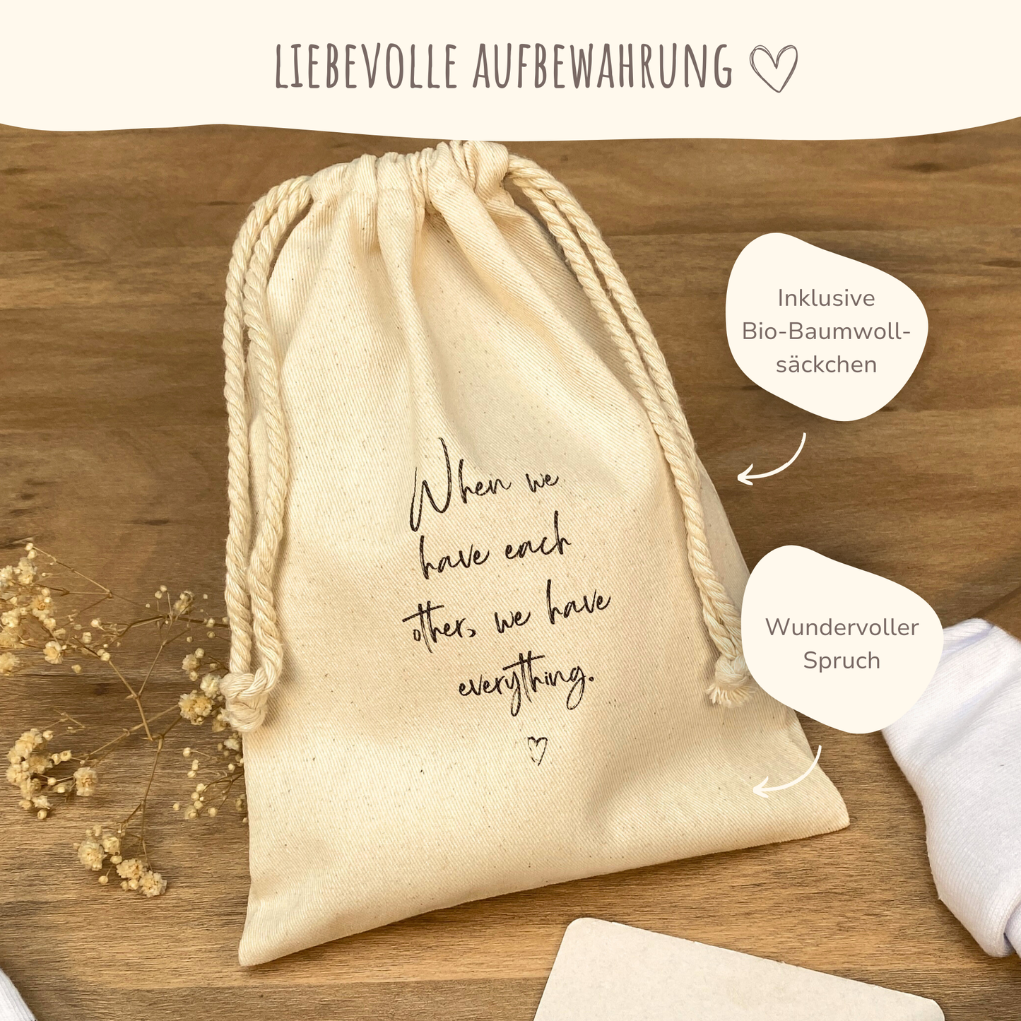 Retro-Socken Mommy Beige