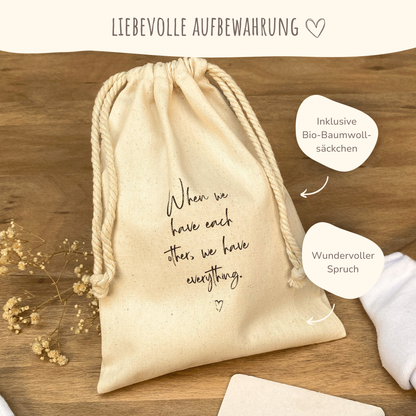 Stylische Retro-Socken Mommy & Mini Set Beige