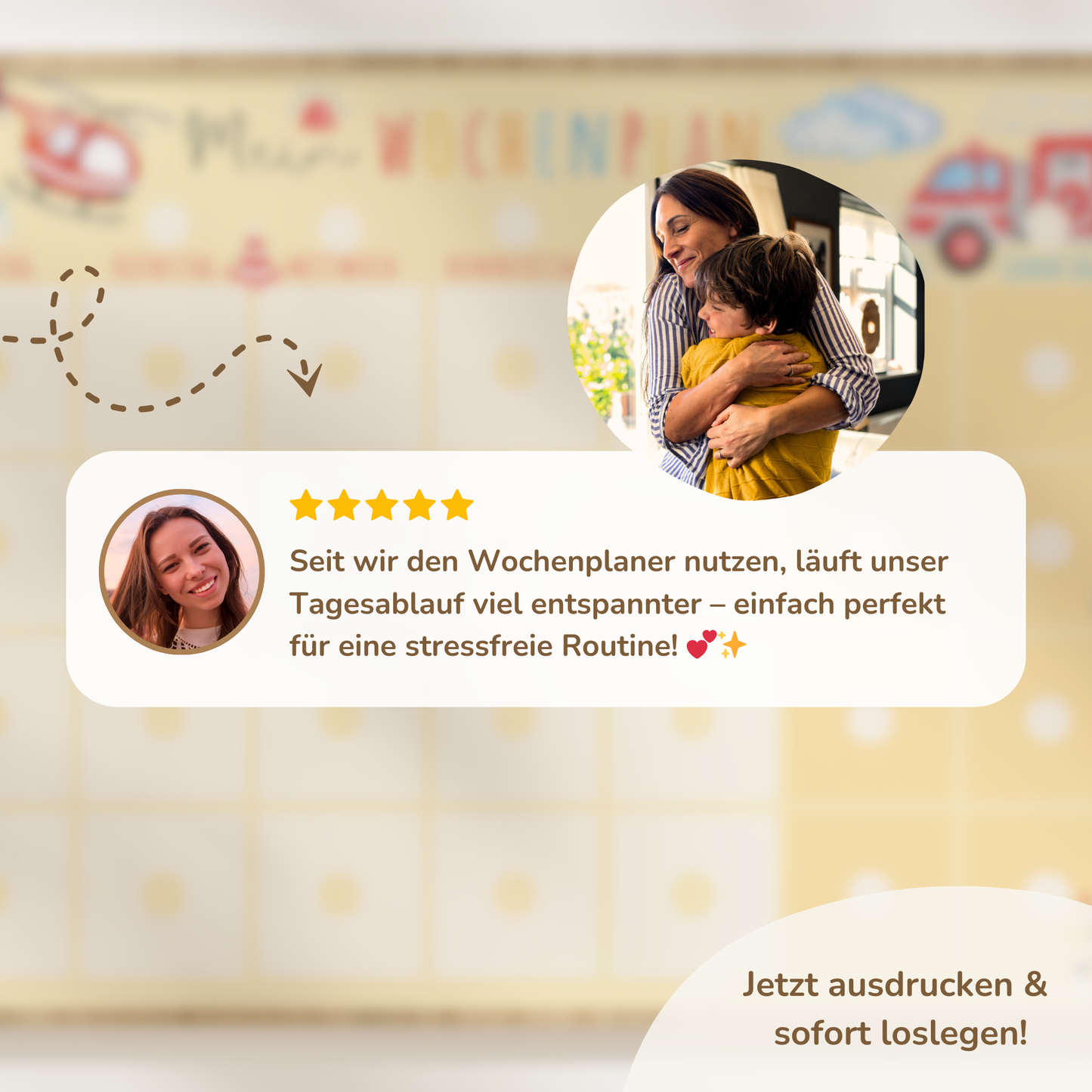 Wochenplan für Kinder | Montessori | zum Ausdrucken | Feuerwehr